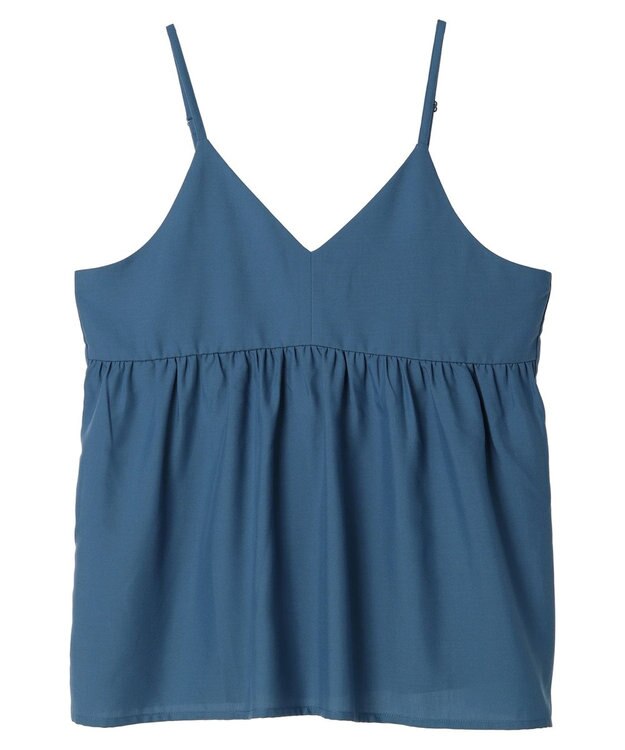 Green Parks 切替ギャザーキャミソール Blue