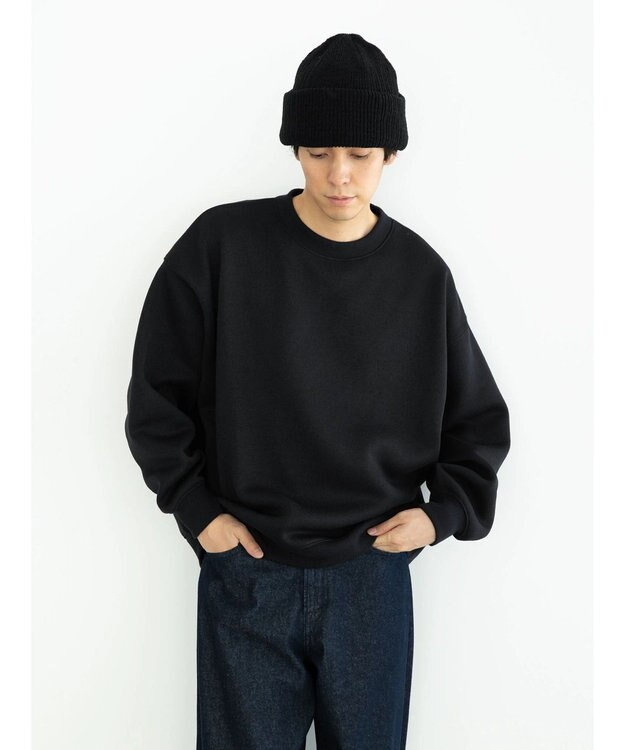 CRAFT STANDARD BOUTIQUE ニットフリーススウェット Black