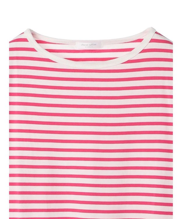 Green Parks コンパクトボーダープルオーバー Pink