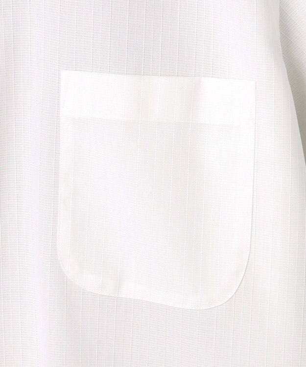 GOTAIRIKU 春夏向け【形態安定】SUMMERPREMIUMPLEATS_スナップダウンカラー 半袖ドレスシャツ(26年モデル) 織柄ドビーストライプ