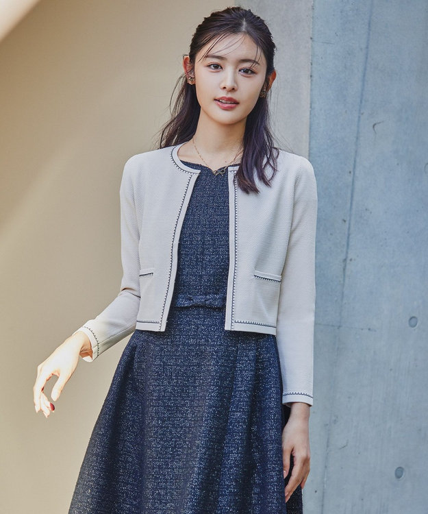 TOCCA 【洗える】ROSY FUTURE ニットジャケット オフ