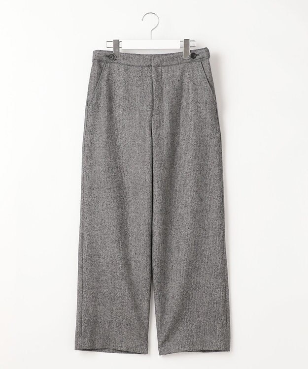 J.PRESS LADIES クラシカルツイード＆ヘリンボン セミワイド パンツ ブラック系5