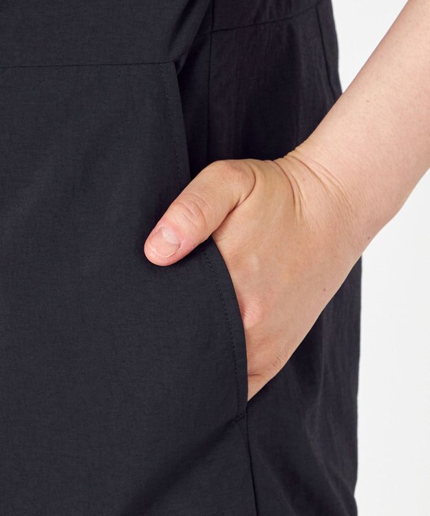 NAVE 【ReNAVE・洗える/撥水加工/接触冷感/UVケア/】ナイロンタスラン オールインワン ブラック系