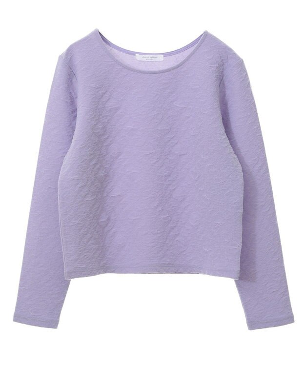 Green Parks シアーポコポコプルオーバー Purple