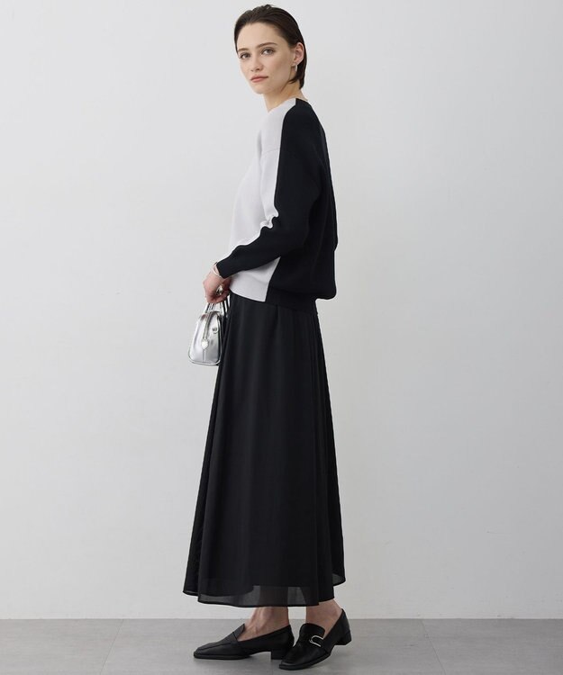 ICB 【先行予約】 ハイツイストドライメッシュ フレアスカート ブラック