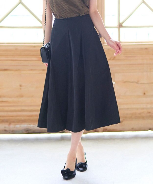Feroux 【洗える】タフタフレア スカート