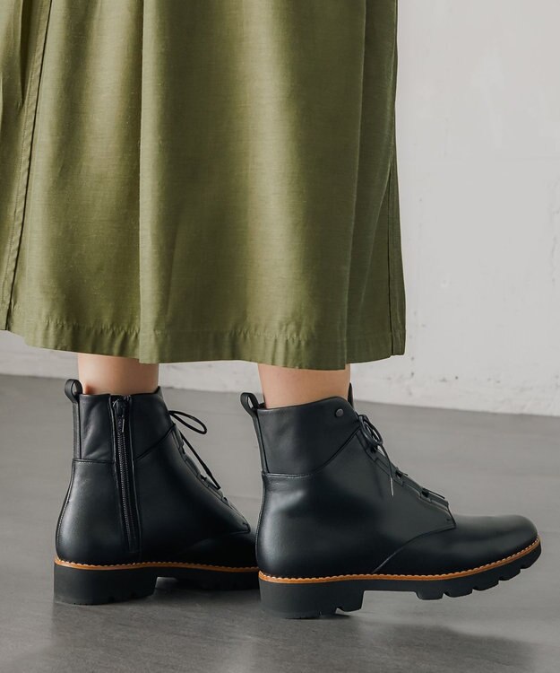 ASICS WALKING ペダラ ソフトラギッド レディース 2E 3.0cmヒール ブラック系