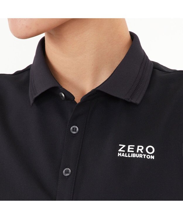 ZERO HALLIBURTON ZHG-W6b ノースリーブポロシャツ 82697 ZERO HALLIBURTON ゼロハリバートン レディースゴルフ トップス ブラック