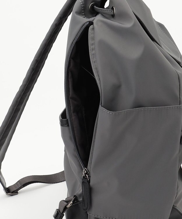 Y'SACCS ミリタリーフラップリュックサック ダークグレー