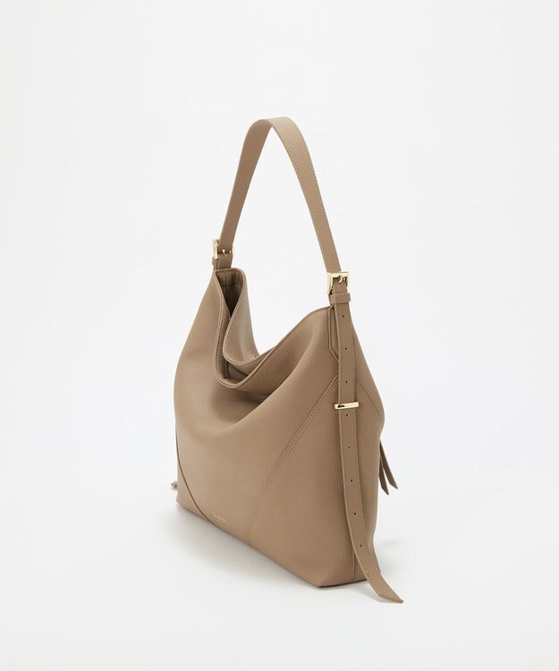 TOPKAPI 【TREASURE TOPKAPI】シュリンクレザー ワンハンドル 2way ショルダー バッグ グレージュ