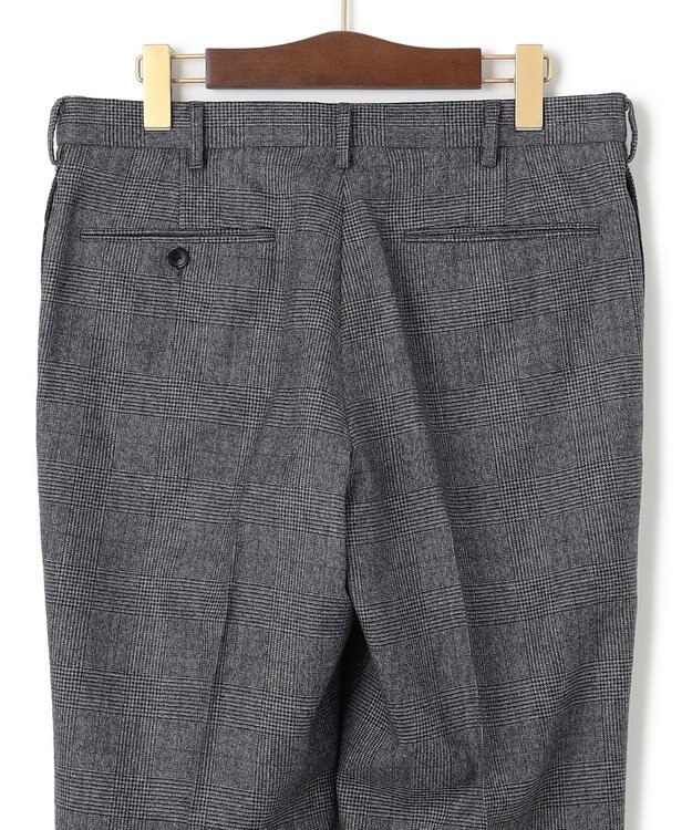 J.PRESS MEN 【ウォッシャブル可】トリートメントウール ストレッチグレナカートチェック スラックス ネイビー系4