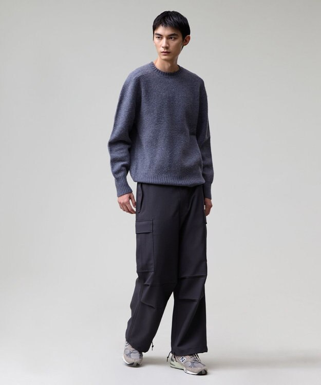 J.PRESS MEN 【J.PRESS ORIGINALS】【UNISEX】Shaggy Saddle Crew Neck Sweater グレー系