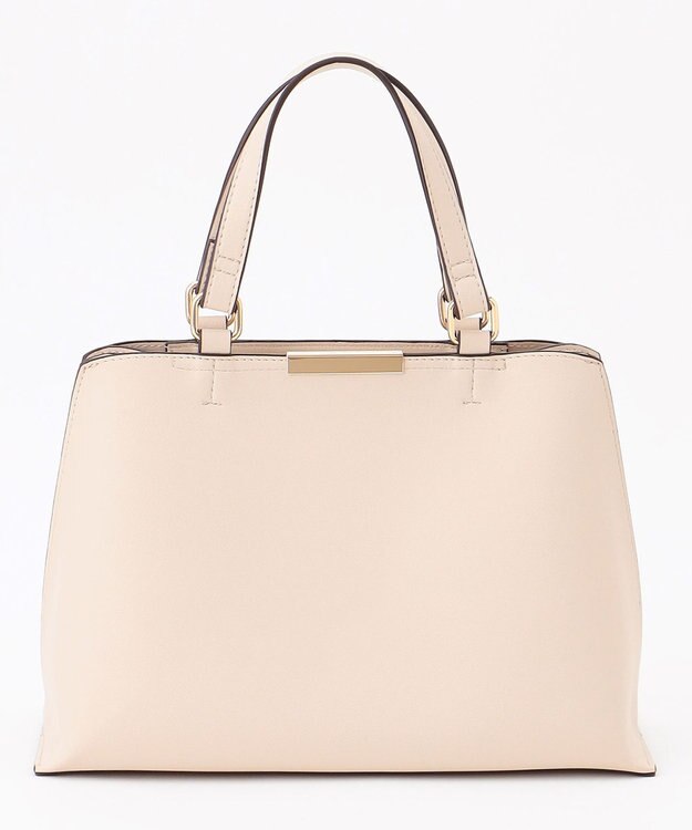 ANY 【2WAY】スクエアメタルハンドバッグ ベージュ