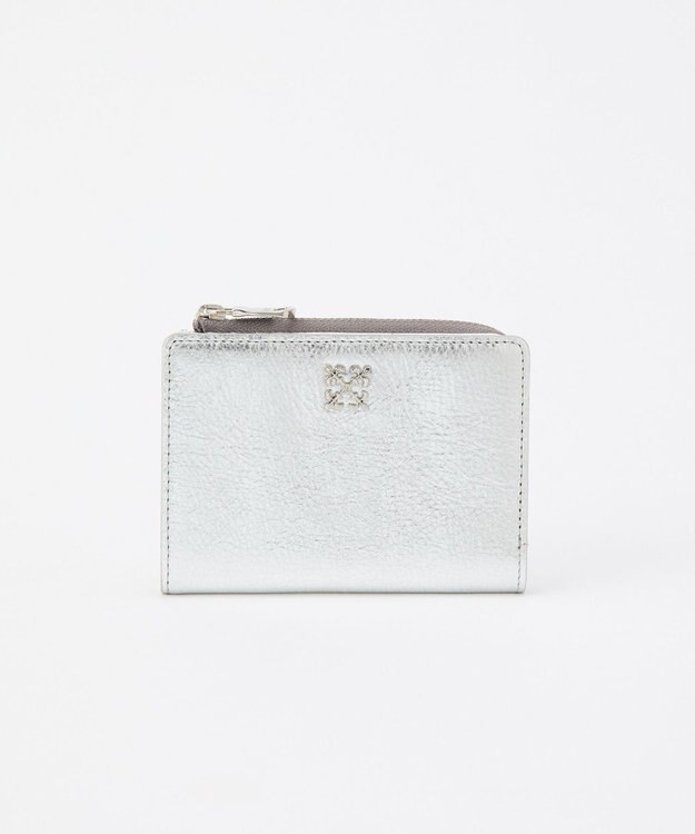 russet ミニモノグラムプレートハーフウォレット(SO-421) Silver