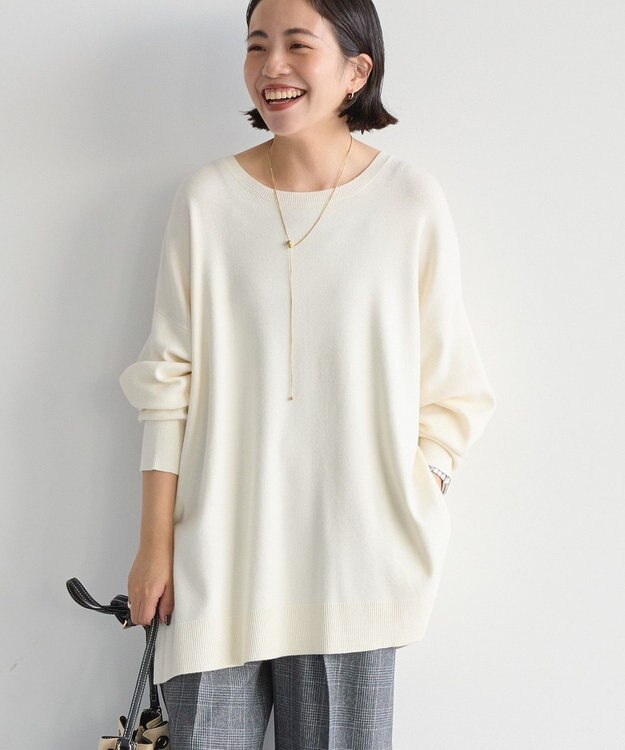 AMERICAN HOLIC バイパチロングニットプルオーバー Ivory