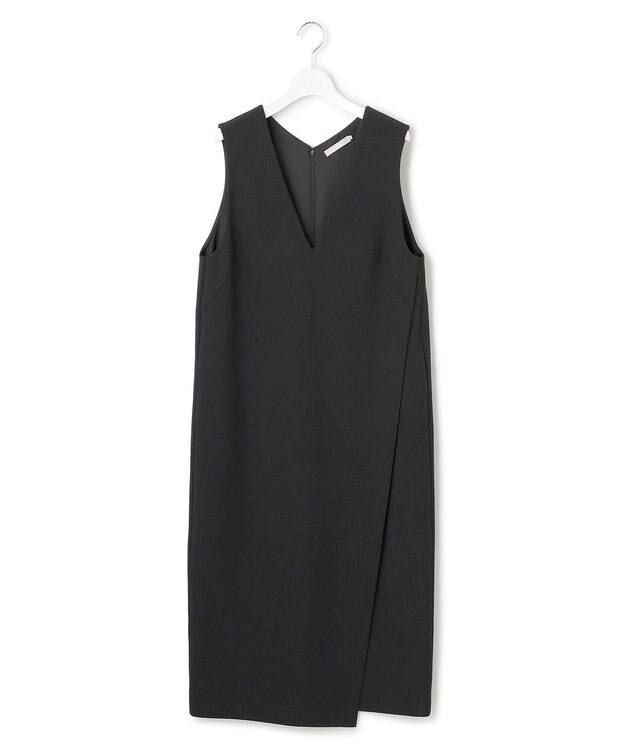 ICB  ウールライクストレッチ ジャンパースカート ブラック系