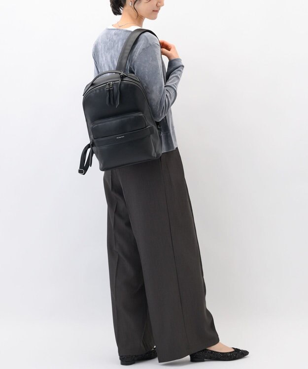 ACE BAGS & LUGGAGE W&.Day/Night ティルカ ラウンドリュック A4サイズ 13.3インチPC収納 19181 ダブルアンドデイナイト ブラック