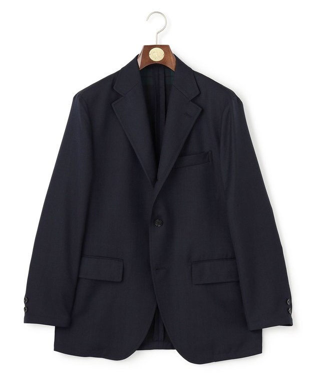 J.PRESS MEN 【SHACKET】ブラックウォッチ サマーダブルフェイス ジャケット ネイビー系