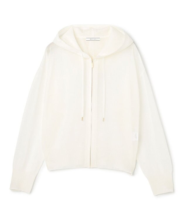 BEIGE， SIDERITE / シアージップフーディーニット Ecru