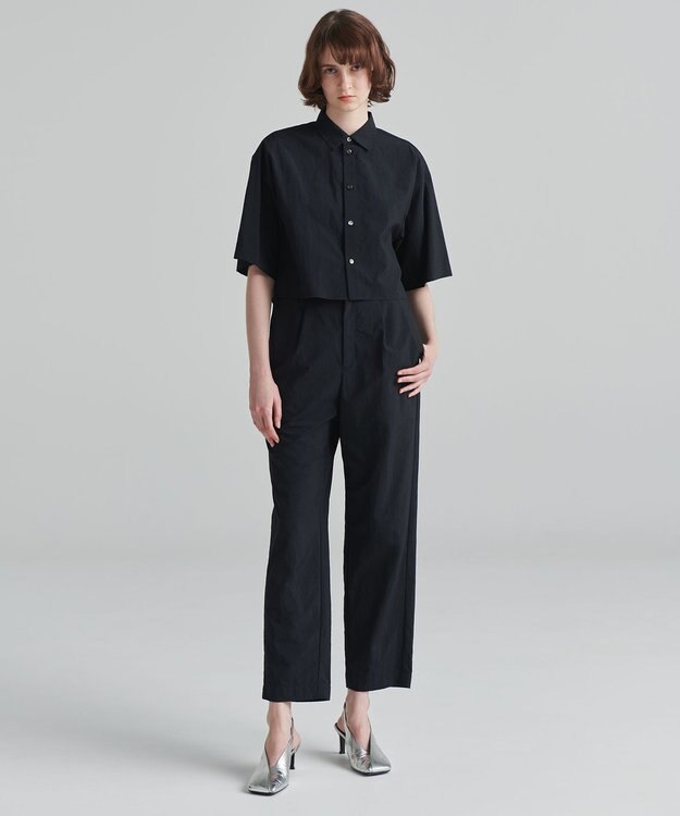 NAVE 【ReNAVE　撥水機能・UVカット・透湿・接触冷感・洗える】ナイロンタスランパンツ ブラック系