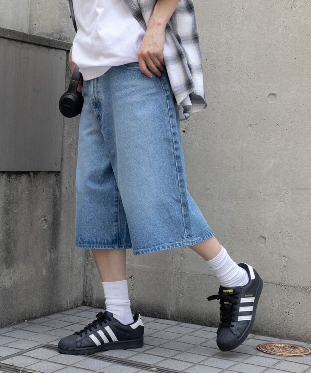 WEGO SUPERBAGGYDENIMSHORTS デニム淡色