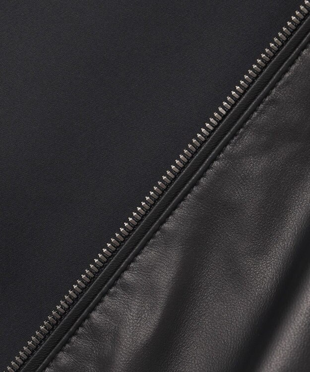 JOSEPH HOMME ライトラムナッパレザー　フードブルゾン ブラック系