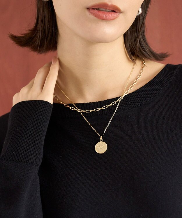 UNFILO コイン/ハート ネックレス 2点セット ゴールド[コイン]