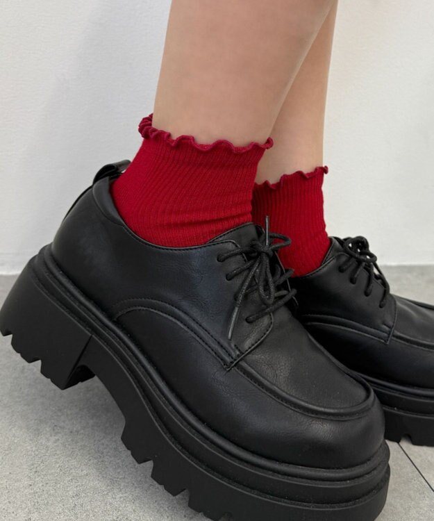 WEGO メローショートソックス レッド