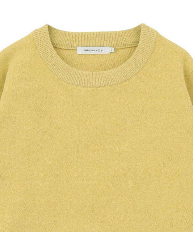 AMERICAN HOLIC 【選べる丈】モールニットプルオーバー Mustard
