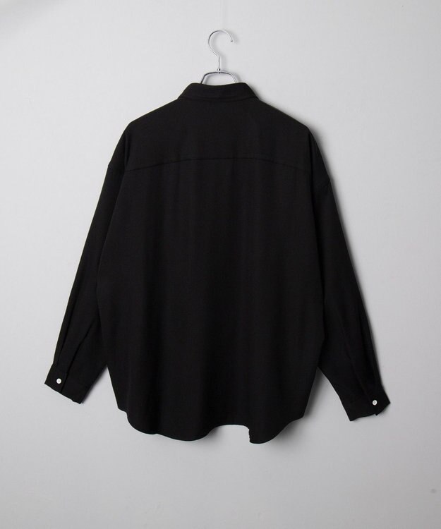 WEGO アムンゼンワンポイントBIGシャツ（LS） ブラック