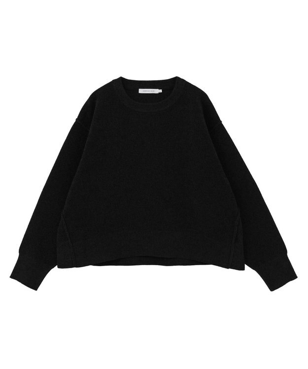 AMERICAN HOLIC 【選べる丈】モールニットプルオーバー Black