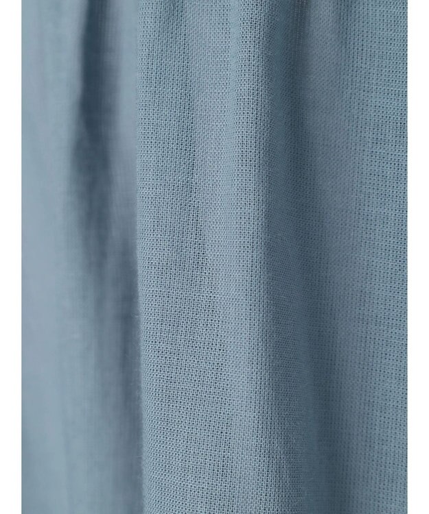 earth music&ecology 綿ローンティアードチュニック Blue