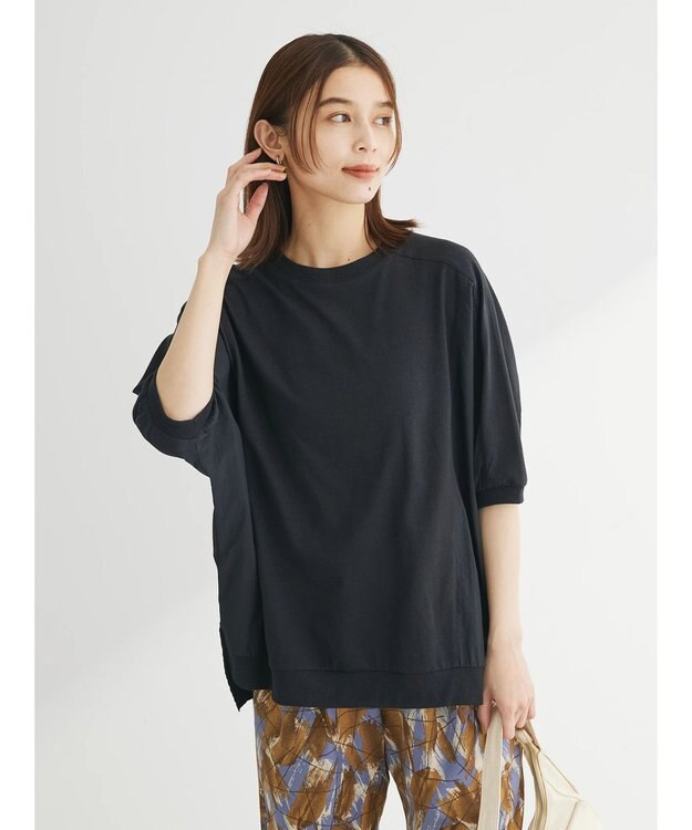 Green Parks ナイロンドッキングカットチュニック Black