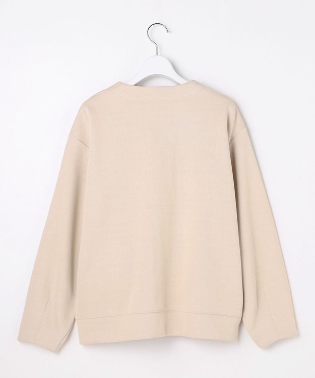 J.PRESS LADIES ジャージー Vネック カーディガン ベージュ系