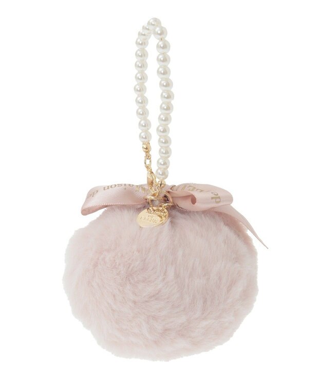 Maison de FLEUR パールチェーンファーチャーム Pink