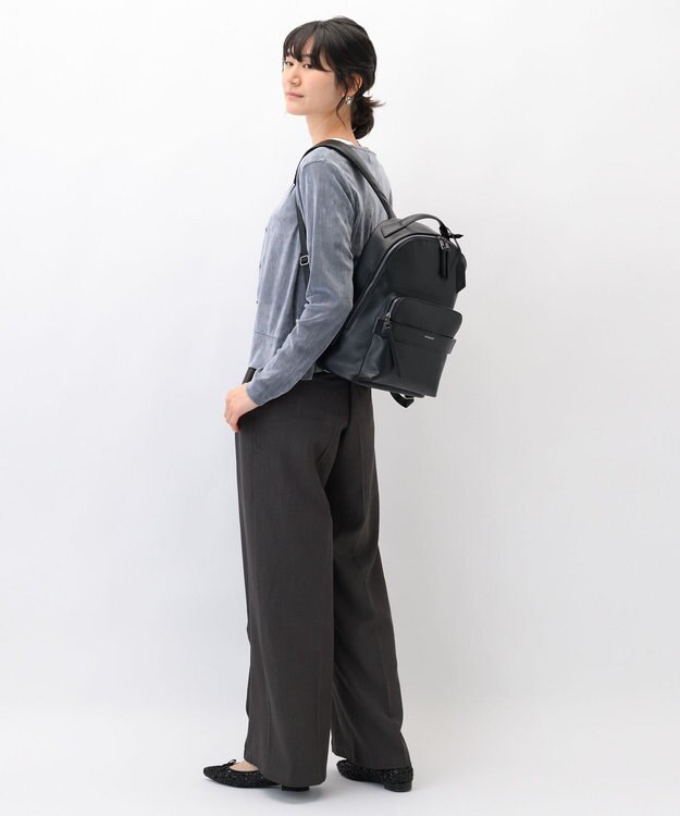 ACE BAGS & LUGGAGE W&.Day/Night ティルカ ラウンドリュック A4サイズ 13.3インチPC収納 19181 ダブルアンドデイナイト ブラック