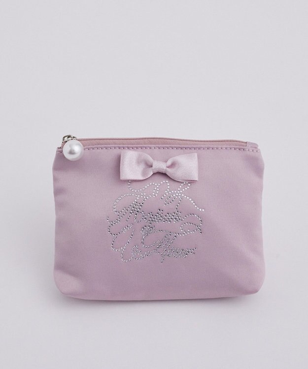 Maison de FLEUR シャイニーリボンティッシュケース Pink