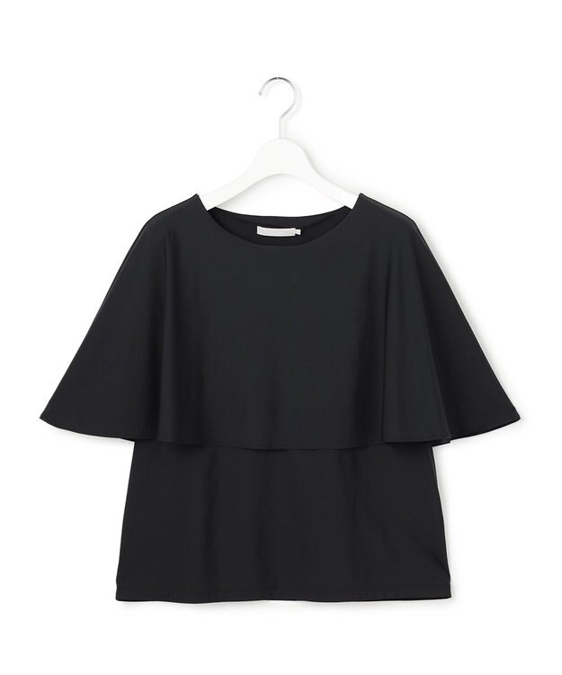 ICB 【先行予約・WEB限定カラーあり】マットスキューバ ケープデザインカットソー ブラック
