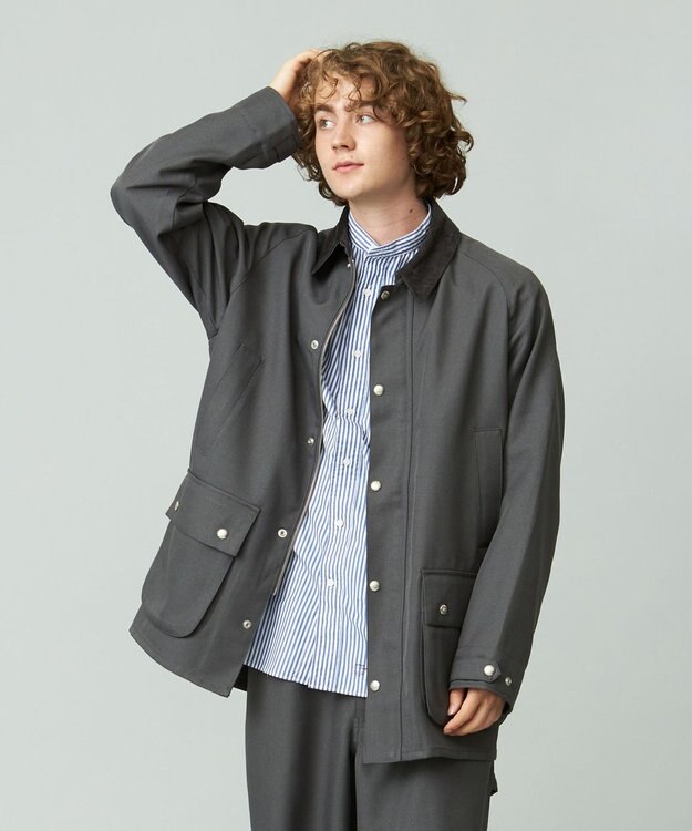 J.PRESS YORK STREET 【UNISEX】UNIVERSAL OVERALL×YORK STREET カバーオールジャケット グレー系