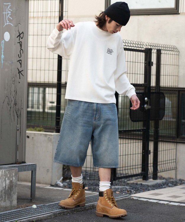 WEGO 【ユニセックス着用ITEM/MLサイズ展開】ガールプリントT（LS） ホワイト