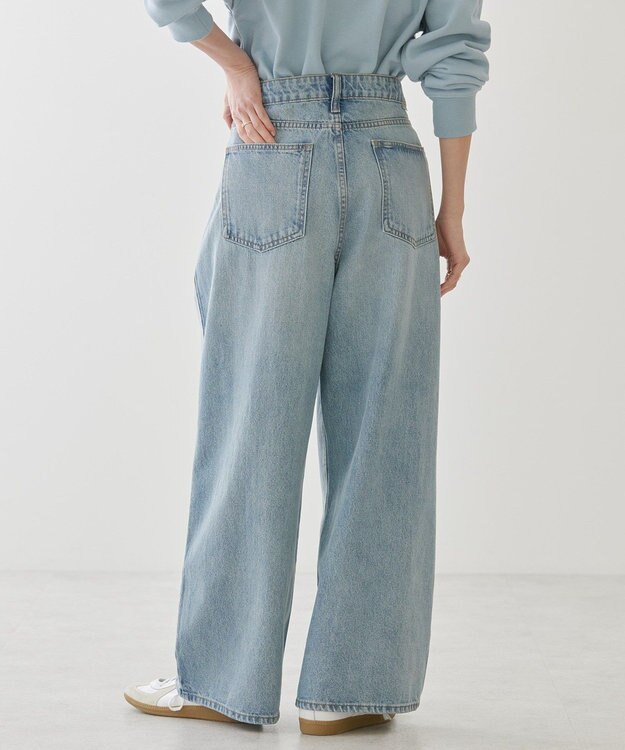 AMERICAN HOLIC タックワイドデニム Light Indigo