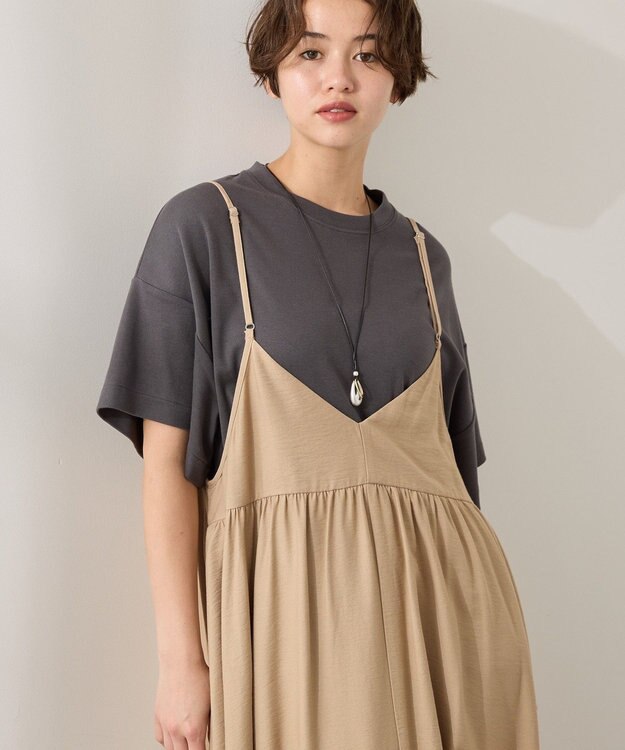 AMERICAN HOLIC 【接触冷感】スムースボクサーＴシャツ Charcoal Gray