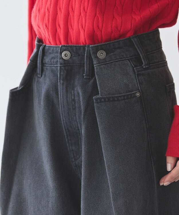 AMERICAN HOLIC タックワイドデニム Gray