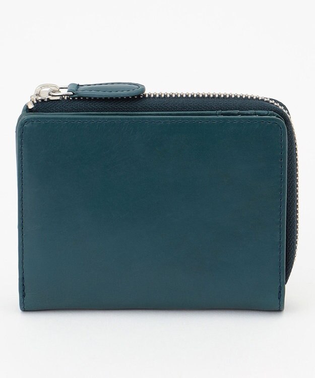 UNBILLION Otias オイルカウレザーL字ZIPミドルウォレット ブルー