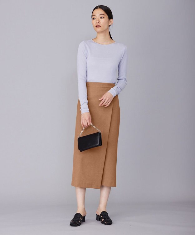 ICB 【セットアップ対応・洗える】 LooseWeave スカート レディッシュブラウン系