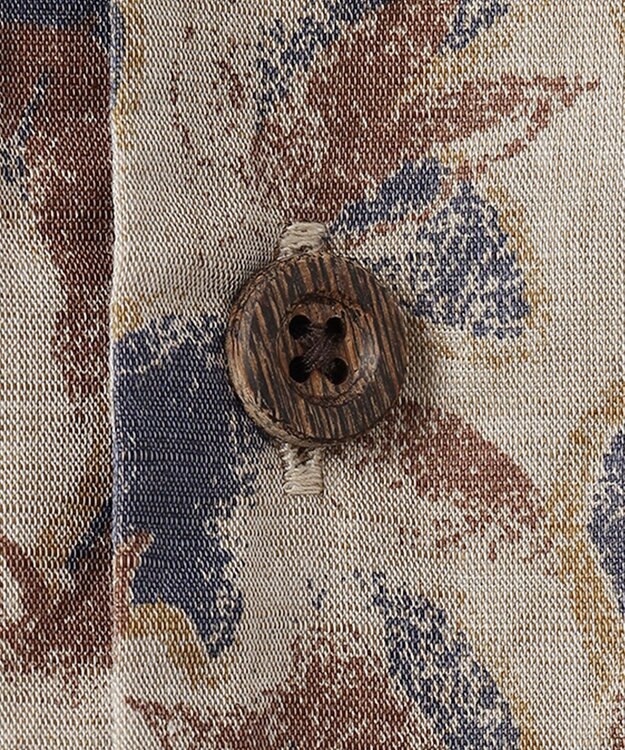 JOSEPH ABBOUD MOUNTAIN 【SPACE】OGアロハリーフ シャツ ダークブラウン系5