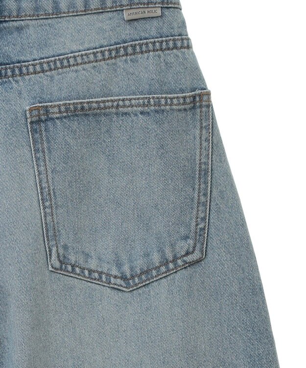 AMERICAN HOLIC タックワイドデニム Light Indigo