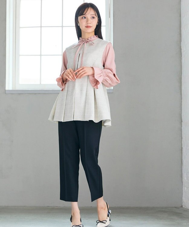 Feroux リボンディテール ブラウス ピンク系