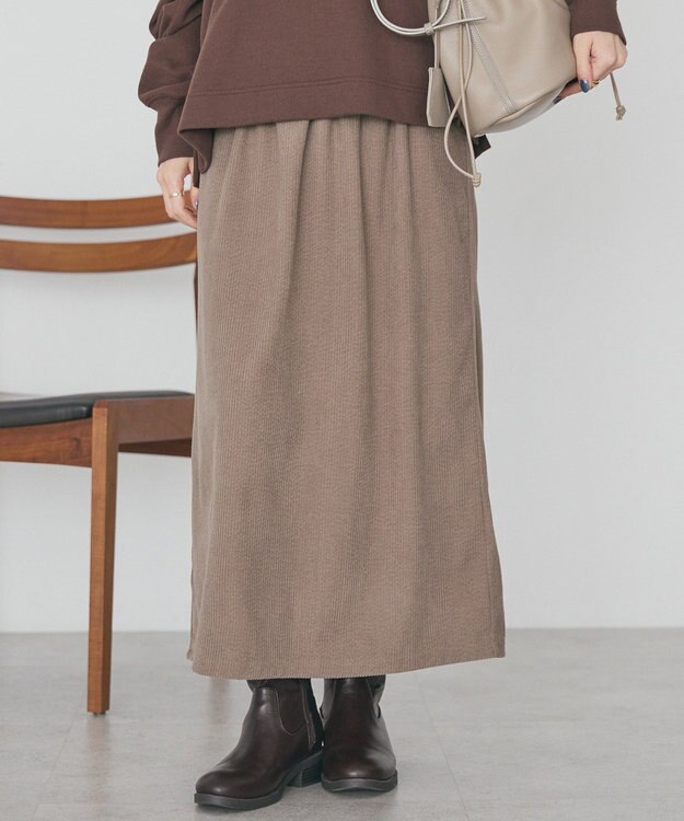 AMERICAN HOLIC カットコーデュロイスカート Mocha