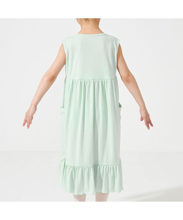 Chacott ジップアップワンピース アクアグリーン